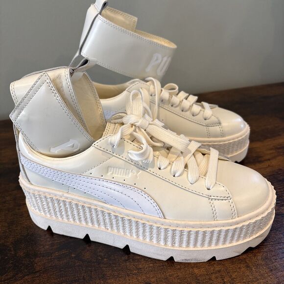 Puma Shoes - FENTY x PUMA Ankle Strap Creeper Platform Sneakers White Cream US 8 Shoes